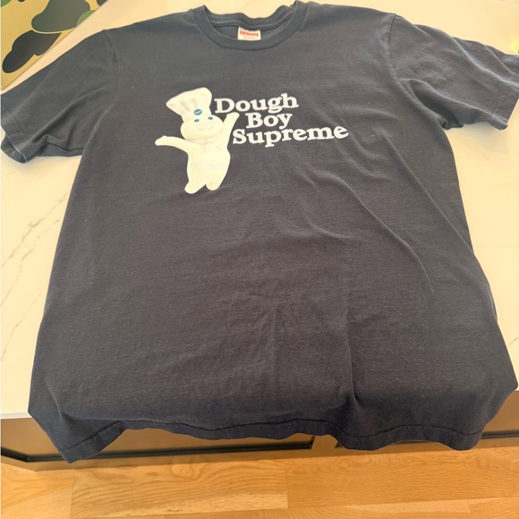 NEWBundle: 1 Dough Boy and 1 Trademark Supreme Navy T-Shirts. Adult Small - Picture 4 of 8
